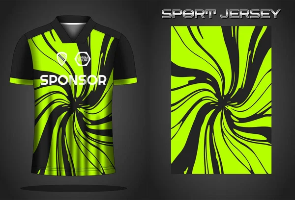 Voetbal Jersey Sport Shirt Ontwerp Template — Stockvector