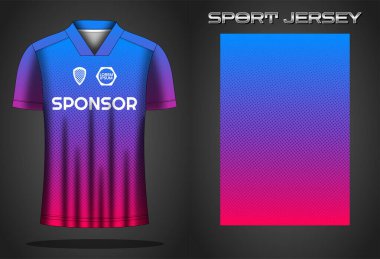 Futbol forması spor gömlek tasarımı şablonu