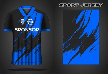 Futbol forması spor gömlek tasarımı şablonu