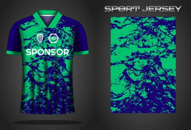 Soccer jersey sport shirt design template clipart