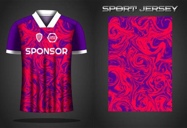 Soccer jersey sport shirt design template clipart