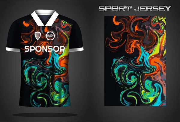 Jersey Fútbol Camiseta Deportiva Plantilla Diseño — Archivo Imágenes Vectoriales