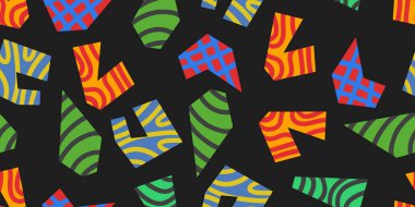 Soyut renkli, pürüzsüz desen tasarımı. Kusursuz bir geçmişi var. Kumaş, tekstil, giysi, ambalaj kağıdı, kapak, iç tasarım ve arka plan için elverişli.