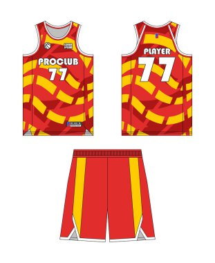 Jersey basketbol şablonu tasarımı. Basketbol forması tasarımı. Vektör tasarımı basketbol forması.