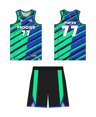 Jersey basketbol şablonu tasarımı. Basketbol forması tasarımı. Vektör tasarımı basketbol forması.