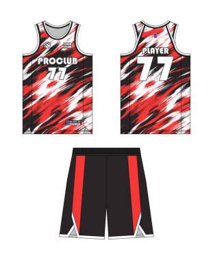 Jersey basketbol şablonu tasarımı. Basketbol forması tasarımı. Vektör tasarımı basketbol forması.