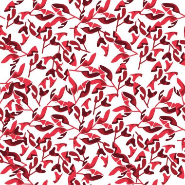 Modern çiçekli vektör kusursuz desen. Arka plan izole edildi. Dijital çizim çizimi. Tekstil kumaşı veya duvar kağıdı, kart, davetiye, dekoratif kağıt olarak kullanılabilir