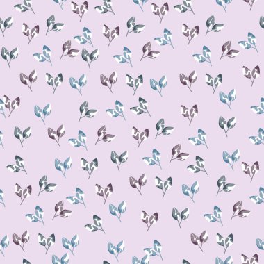 Modern çiçekli vektör kusursuz desen. Arka plan izole edildi. Dijital çizim çizimi. Tekstil kumaşı veya duvar kağıdı, kart, davetiye, dekoratif kağıt olarak kullanılabilir