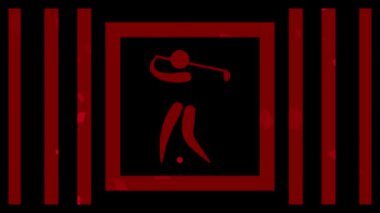 Golf spor sembolü için animasyon Arkaplanı