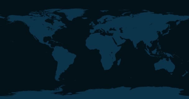 ブータンへの世界地図ズーム 4Kビデオでのアニメーション ホワイトブータン準州 ダークブルーワールドマップ — ストック動画