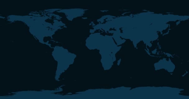 Dünya Haritası Bolivya Yakınlaştır Video Animasyon Koyu Mavi Dünya Haritasında — Stok video