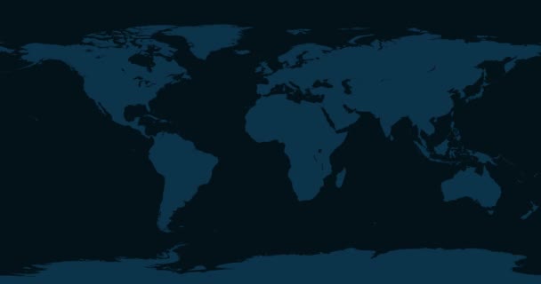 Dünya Haritası San Marino Yakınlaş Video Animasyon Koyu Mavi Dünya — Stok video