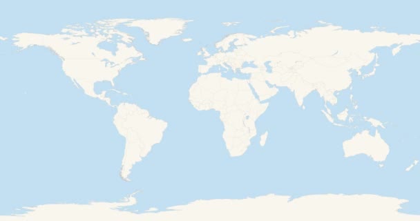 Přiblížit Mapu Světa Východnímu Timoru Animace Videu Green Timor Leste — Stock video