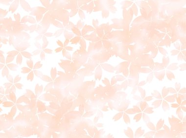 Suluboya kiraz çiçekli arka plan açık renkli. (Kusursuz)