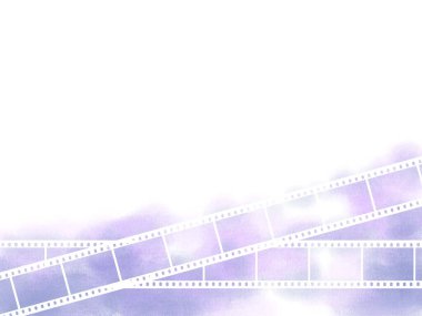 Film suluboya duvar kağıdı, çerçeve (mor)
