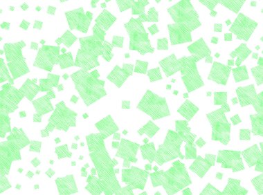 Colored pencil square frame wallpaper. (Seamless) Green.