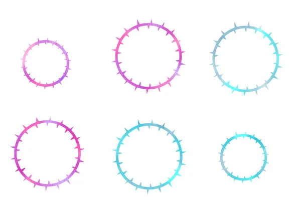 Suluboya ile boyanmış çivilerin çerçevesi.