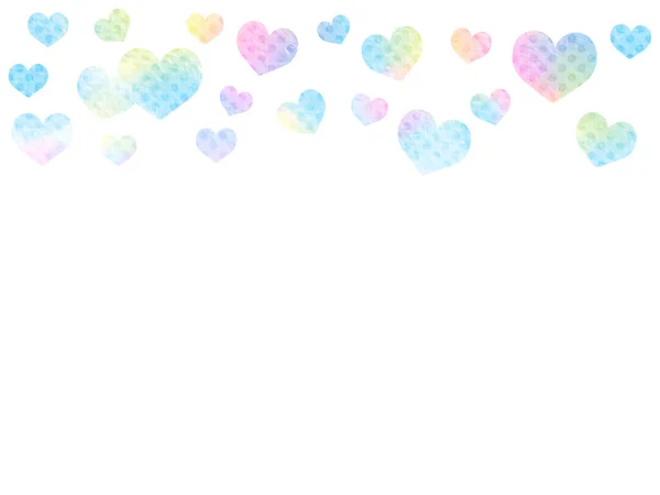Hearts White Background Valentine Day — Stock Photo, Image