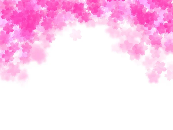 ピンクの桜の花びらベクトル背景 — ストック写真