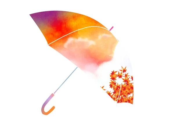 Зонтик Зонтиками Белом Фоне — стоковое фото