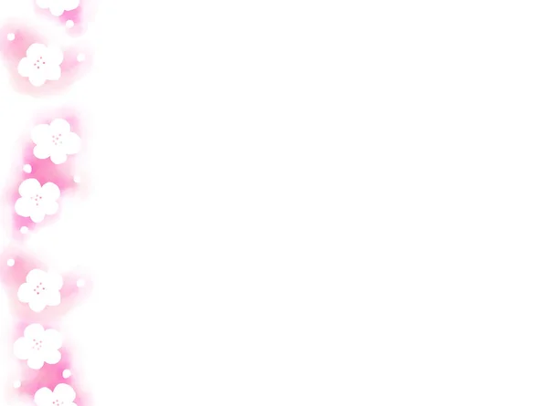 Rosa Blomma Bakgrund Sakura Kronblad — Stockfoto