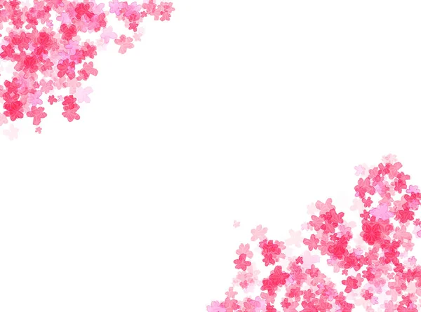 Folhas Primavera Coloridas Cores Rosa Roxo Ilustração Vetorial — Fotografia de Stock