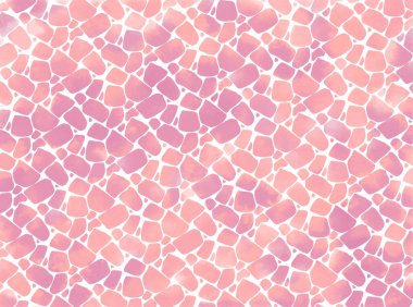 Cherry-colored cobblestones and tiles.Background Illustration.