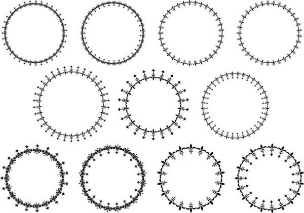 Silah stili gotik çerçeve seti.