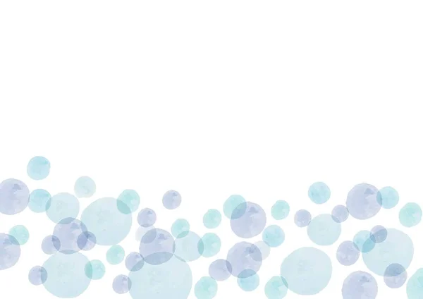 Fond Bleu Pois Illustration Aquarelle — Image vectorielle