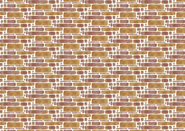 Случайно Устроенный Brick Wallpaper Background — стоковый вектор