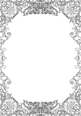 Batı süslemeleri. (A4 portresi)