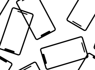 Akıllı telefon duvar kâğıdı. Basit bir illüstrasyon..