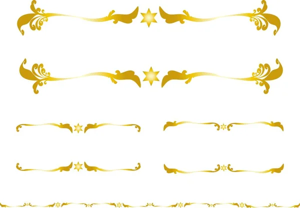 Bir dizi yıldız ve çerçeve. Batı tarzı.