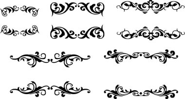 Gotik dekoratif çerçeve takımı. çevreleme.