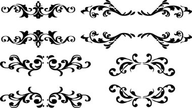 Gotik dekoratif çerçeve takımı. çevreleme.