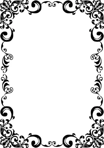 Gotik tarz çerçeve. Batı tarzı çerçeve. (A4 portresi)