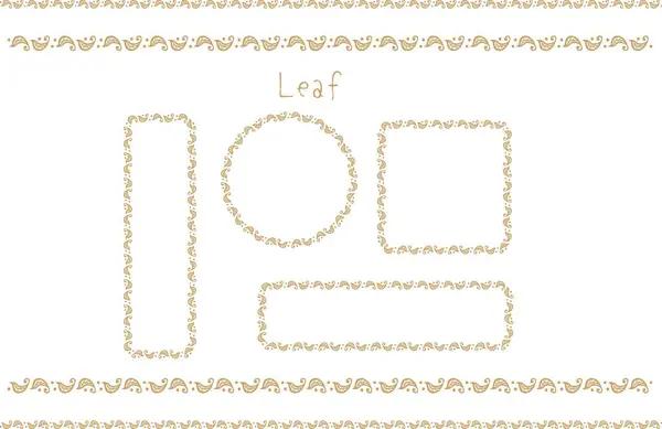 Sakin renklerde bir bitki seti. Açık kahverengi.