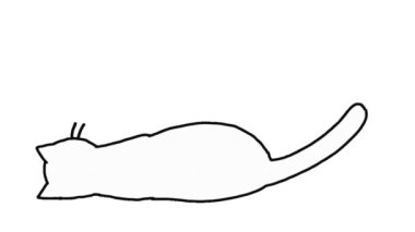 Uyuyormuş gibi yapan bir kedi..