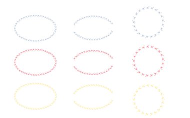  Çerçevelenmiş geometrik şekiller.