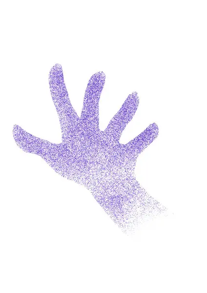 Yaklaşan bir el. Korku görüntüsü olan bir elin tasviri.