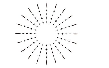 Işık motifi tasarımı, çerçeve. Gotik stil.