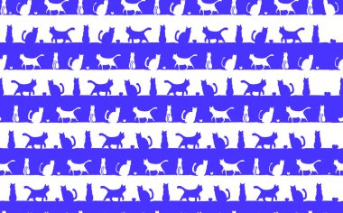 Kedi çizgisi deseni (pürüzsüz))