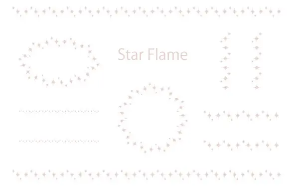 Çizgi ve çerçeve, sakin ve sessiz renklerde yıldız motifleri içerir. Dekoratif aksanlar olarak kolay kullanılmak üzere ince tonlarla tasarlanmıştır..