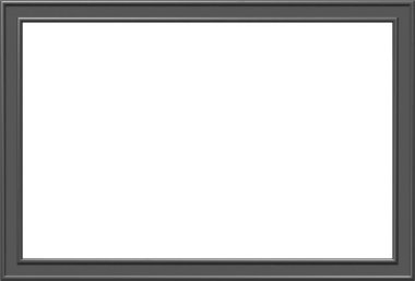 Üç boyutlu, gerçekçi bir siyah fotoğraf çerçevesi..
