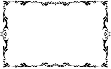 Tek renkli el yapımı dekoratif çerçeve. Sade. Yatay.