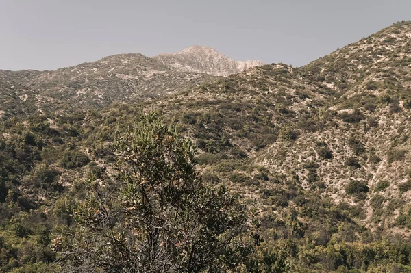 stock image a high angle shot of a mountain and a rocky cliff