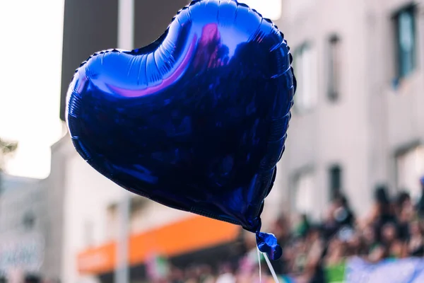 Hjerteformet Ballon Byens Park - Stock-foto
