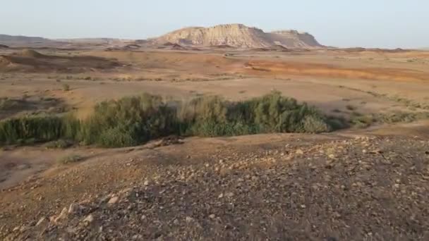 Kamienny Pustynny Widok Panoramiczny Unikalna Ulga Geologiczna Erozji Formy Gruntów — Wideo stockowe