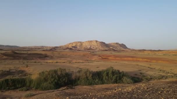 Kamienny Pustynny Widok Panoramiczny Unikalna Ulga Geologiczna Erozji Formy Gruntów — Wideo stockowe