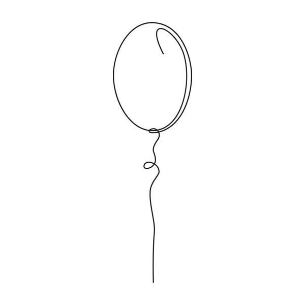 可充气球一直线 矢量绘图 — 图库矢量图片